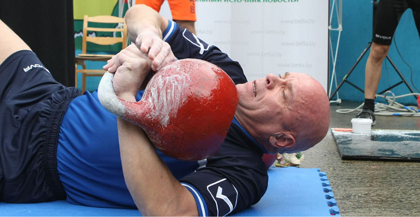 Белорусский атлет Вячеслав Хоронеко побил мировой рекорд в гиревом спорте