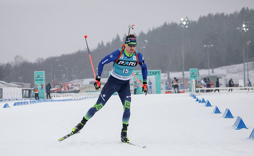 Белорусские биатлонисты завоевали золото и бронзу в командной гонке на чемпионате России