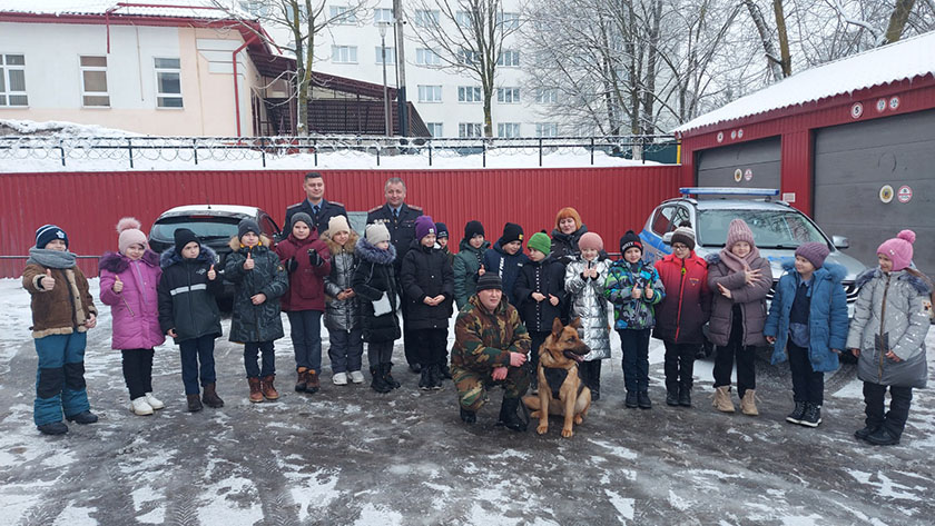 Экскурсия в Горецкий отдел Департамента охраны МВД Республики Беларусь