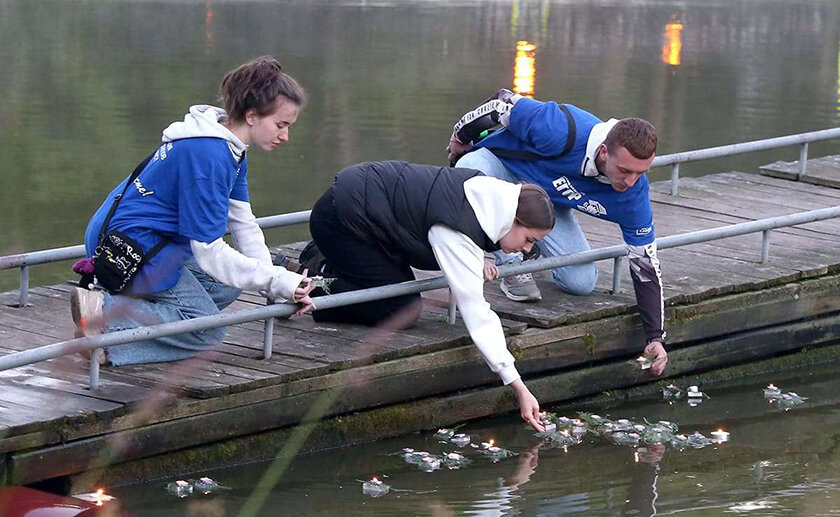 Патриотическая акция «Звон скорби», посвященная Дню всенародной памяти жертв Великой Отечественной войны, прошла в Горках