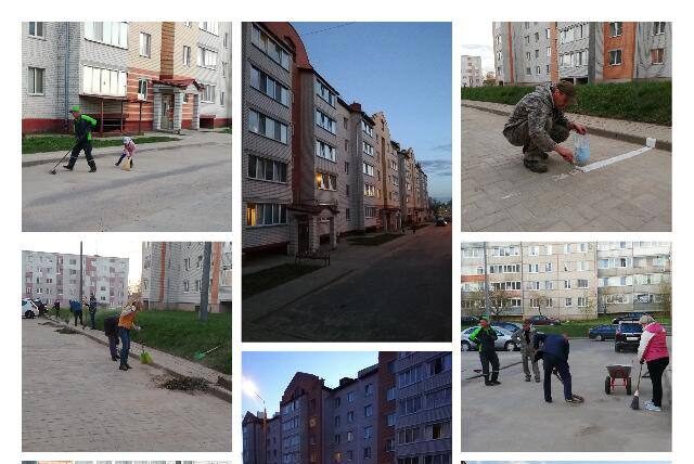 Делятся читатели: всем двором вышли на субботник