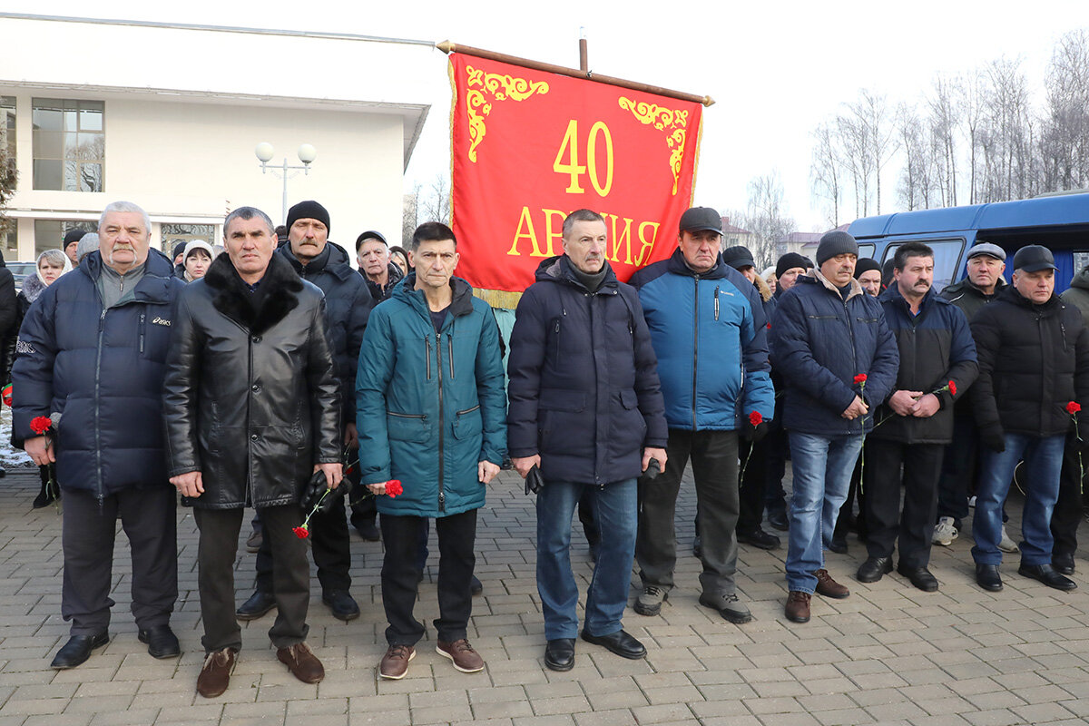 В Горках отметили 36-ю годовщину вывода советских войск из Афганистана и почтили память воинов-интернационалистов