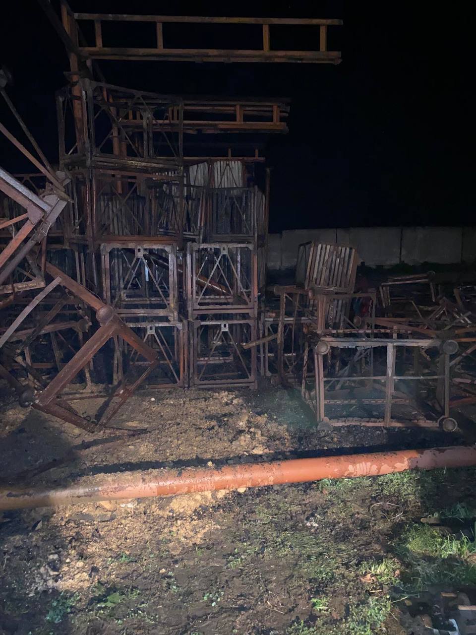 В результате пожара на территории Горецкой сортоиспытательной станции повреждено 30 поддонов