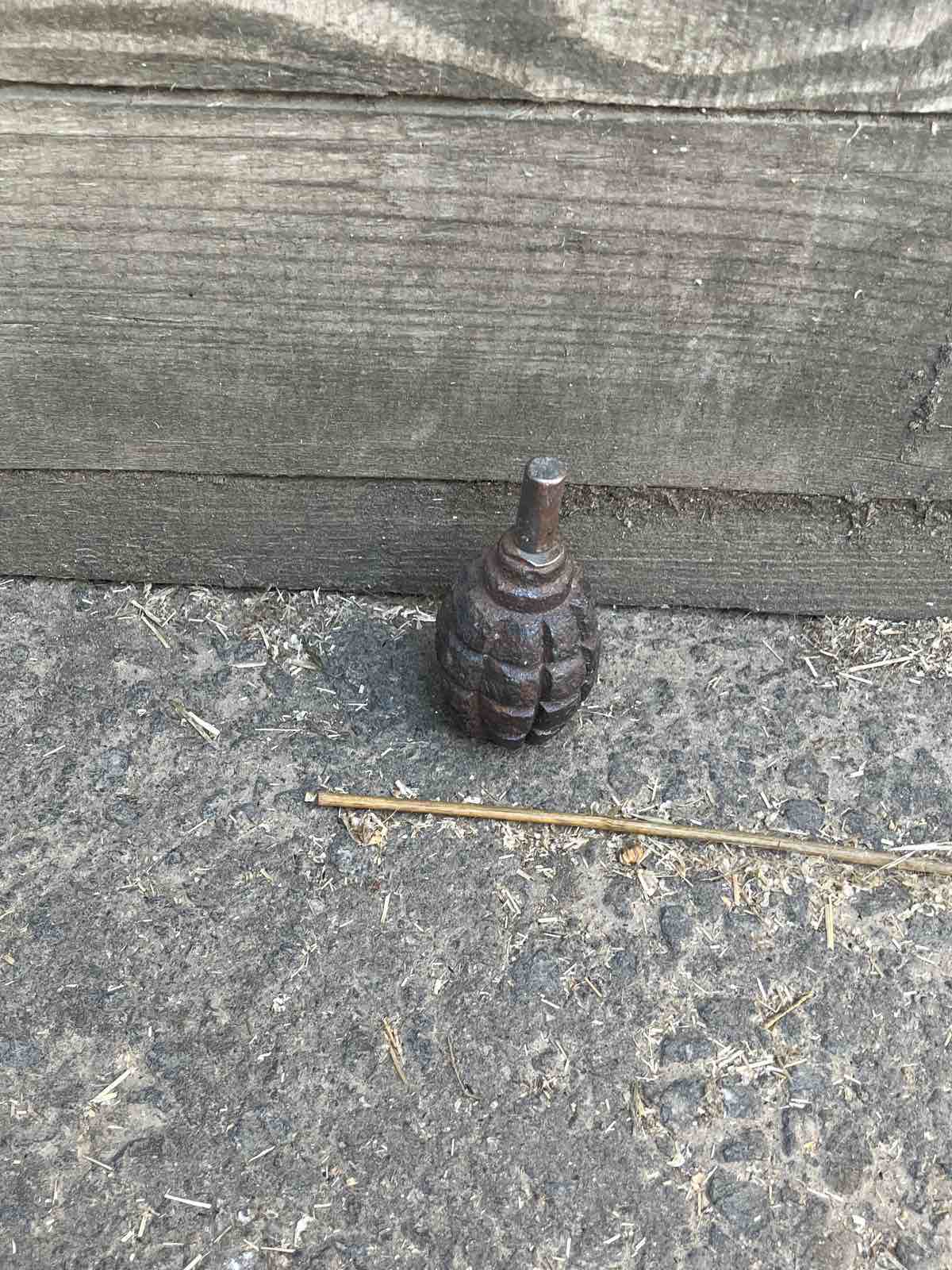 В Горках обнаружили ручную гранату. Военкомат Горецкого и Дрибинского районов рассказали, что делать в подобной ситуации