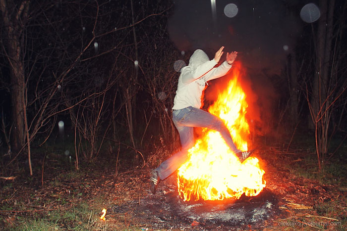 Прыжки через костер закончились госпитализацией