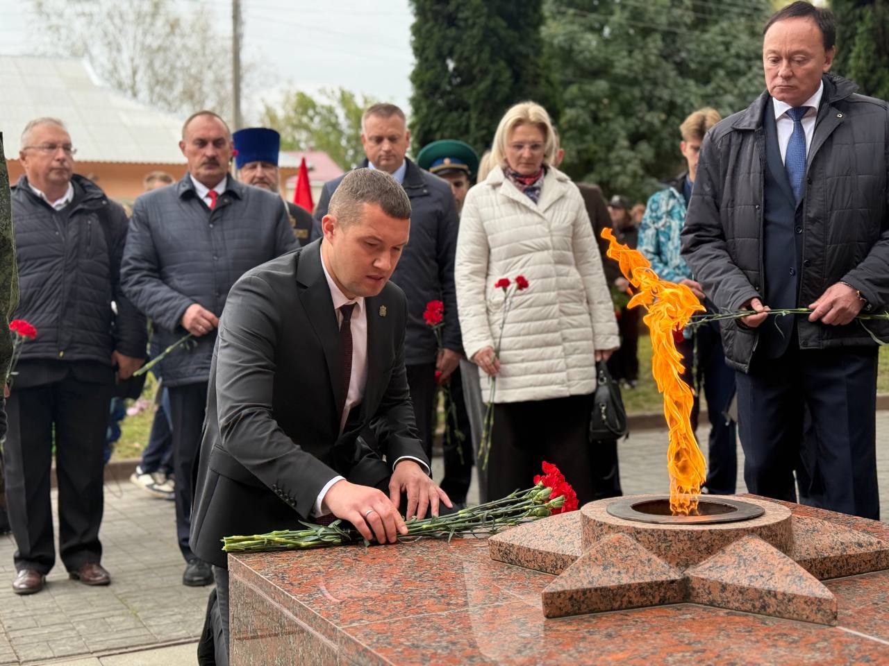 Делегация Горецкого района посетила Краснинский округ
