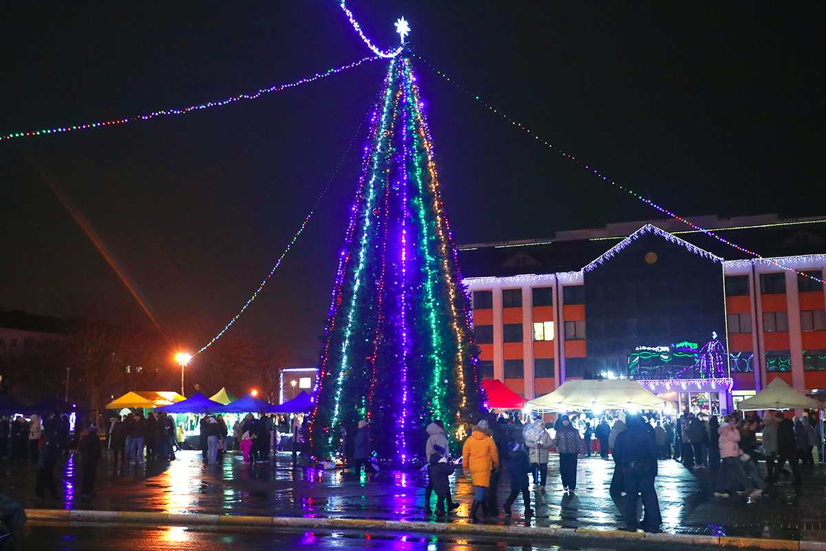 ФОТОФАКТ: Горки зажгли огни на главной елке города вместе с Дедами Морозами