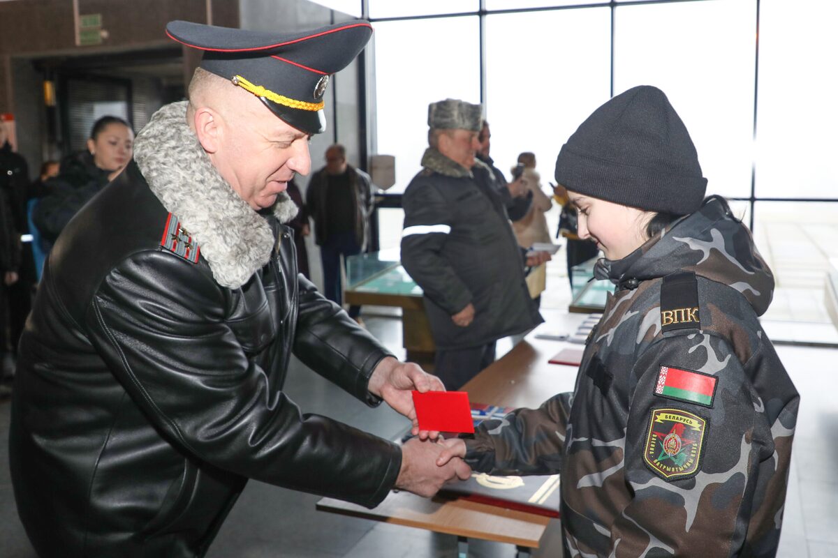 В Музее боевой славы приняли присягу курсанты военно‑патриотического клуба «Доблесть»