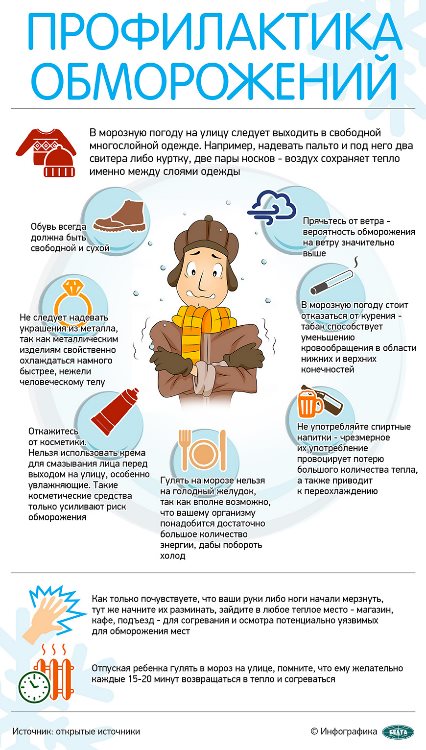 Рекомендации спасателей при низких температурах