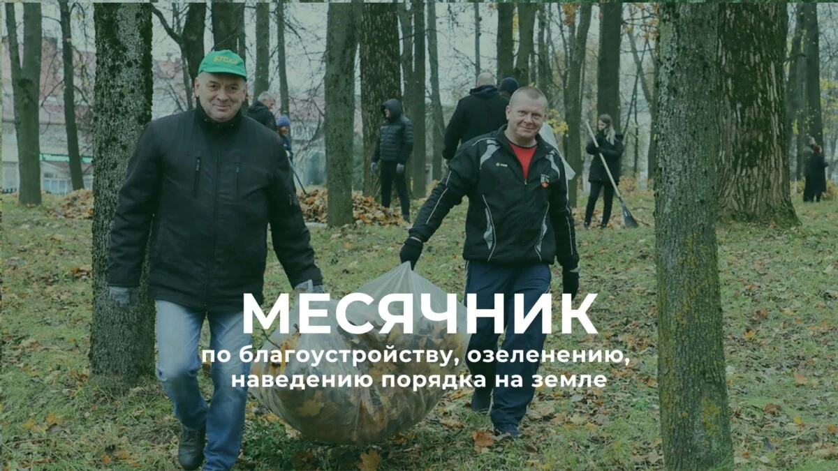 С 23 марта по 30 апреля 2026 года на территории Могилевской области проходит месячник по благоустройству