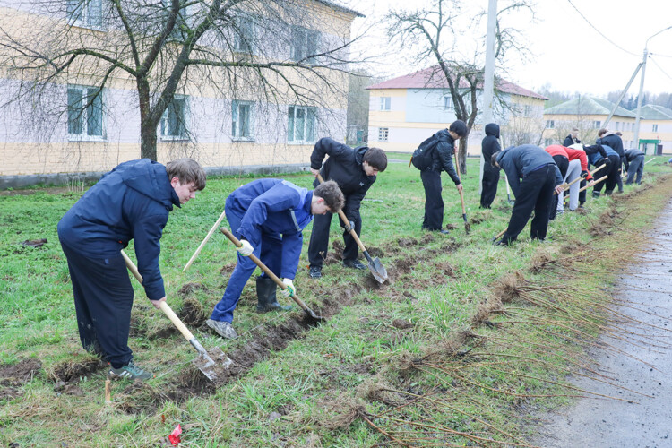 Школьники СШ № 2 присоединились к республиканскому субботнику и внесли свой вклад в благоустройство родного города