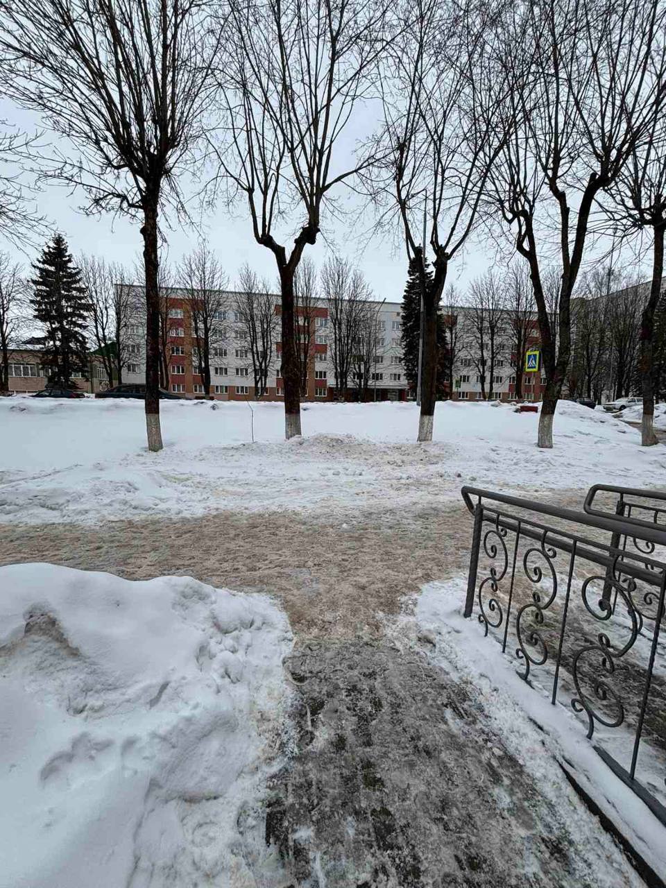 «Приходится лезть через сугробы»: как решили проблему с парковкой грузового автомобиля у магазина «Милано»