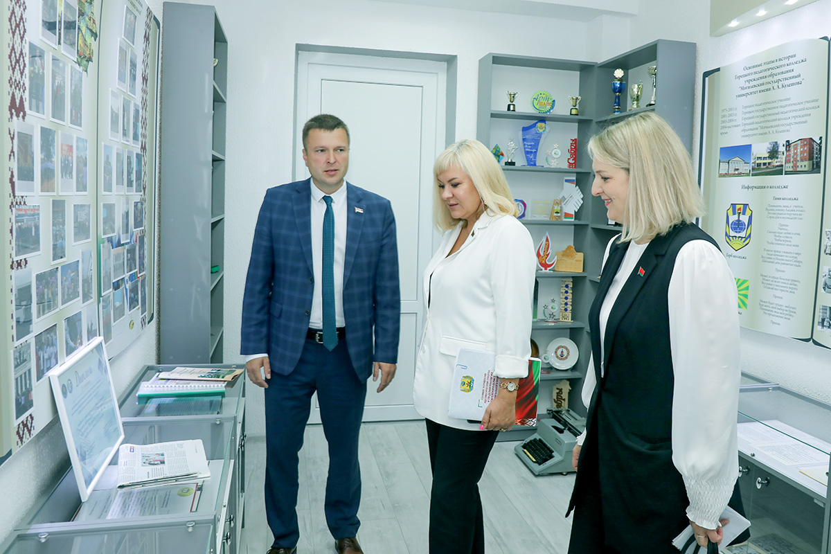 Посещение Горецкой земли: Екатерина Музыченко познакомилась с традициями и инновациями педагогического колледжа